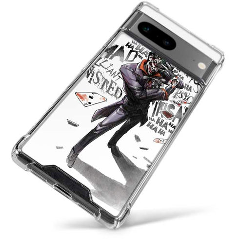 DC Comics The Joker Brilliantly Twisted Google Pixel 7a Clear Case